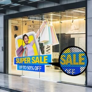 Perforated Vinyl Window Decals